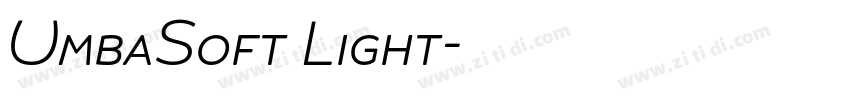UmbaSoft Light字体转换 UmbaSoft Light字体转换
